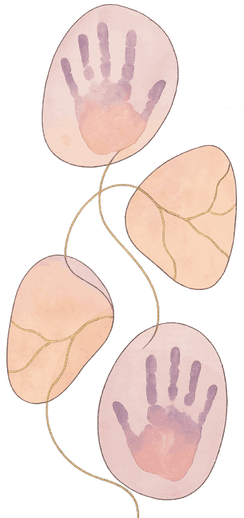 Ilustración artística que representa la transformación personal lograda con los servicios de Samia.